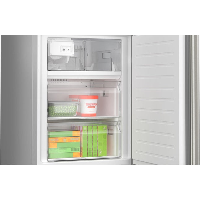 Bosch 800 Series 12.8-cu ft Counter-Depth Built-In Bottom-Freezer Refrigerator with Ice Maker ( Stainless Steel ) ENERGY STAR Certified