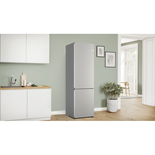 Bosch 800 Series 12.8-cu ft Counter-Depth Built-In Bottom-Freezer Refrigerator with Ice Maker ( Stainless Steel ) ENERGY STAR Certified