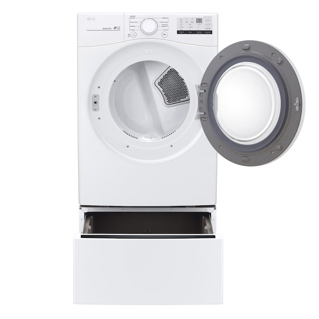 LG 7.4-cu ft Stackable Vented Gas Dryer ( White ) Energy Star Certified