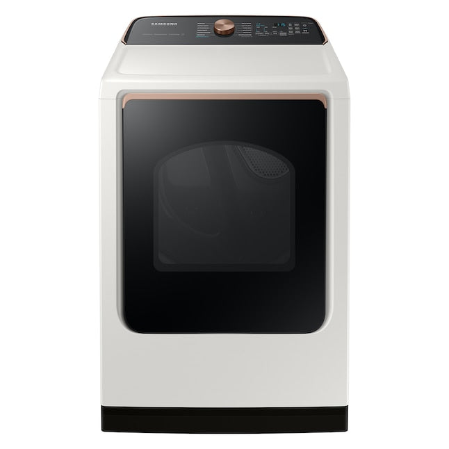 Samsung 7.4-cu ft Steam Cycle Vented Smart Compatible Gas Dryer ( Ivory ) Energy Star Certified
