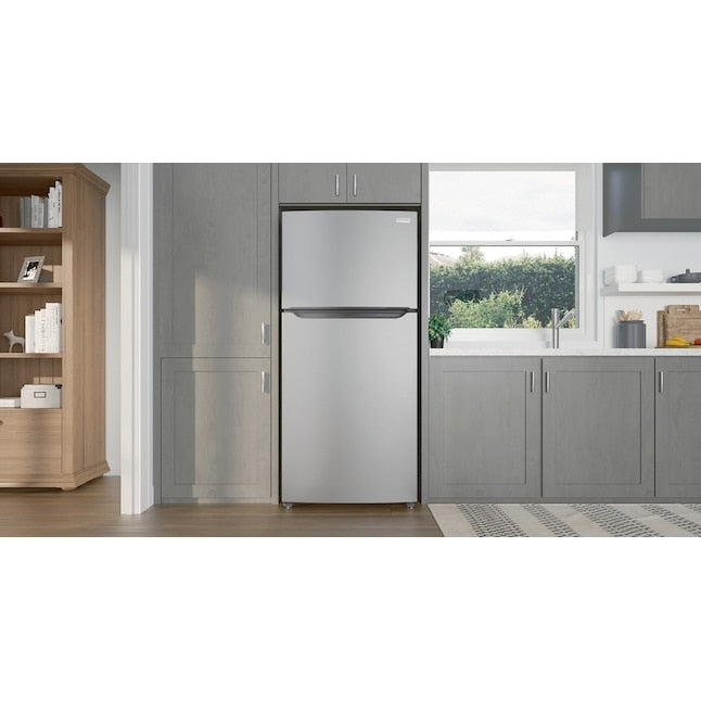 Frigidaire 20-cu ft Top-Freezer Refrigerator ( Stainless Steel ) Garage Ready ENERGY STAR Certified