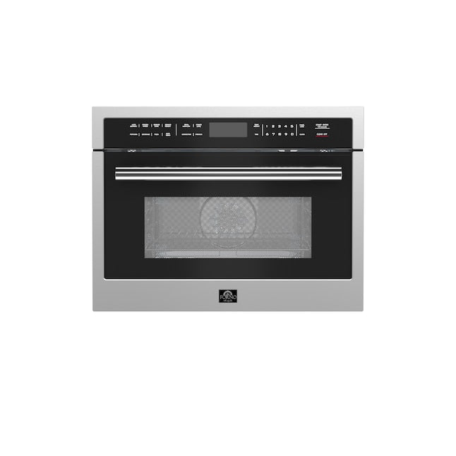 FORNO Oliena 1.6-cu ft 1000 -Watt 23.4-in Built-In Microwave with Sensor Cooking Controls ( Stainless Steel )