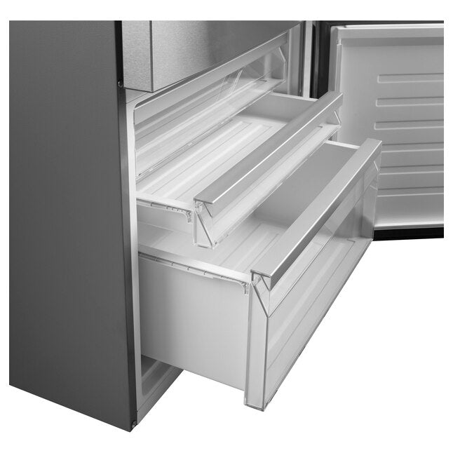 GE 17.7-cu ft Counter-Depth Bottom-Freezer Refrigerator Stainless Steel ) ENERGY STAR Certified