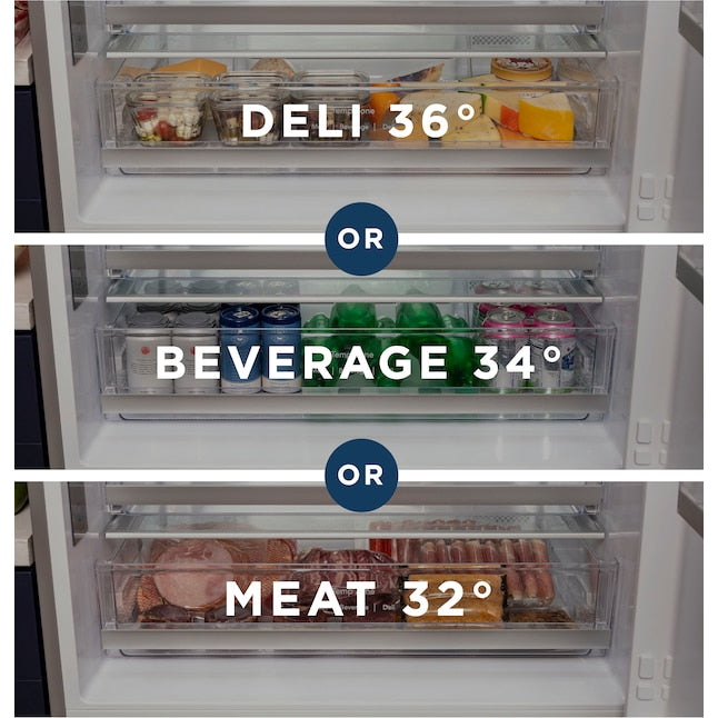 GE 17.7-cu ft Counter-Depth Bottom-Freezer Refrigerator Stainless Steel ) ENERGY STAR Certified
