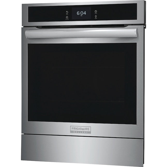 Frigidaire Gallery 24 inch Single Electric Wall Oven with Air Fry True Convection and Self + Steam Cleaning ( Fingerprint Resistant Stainless Steel )