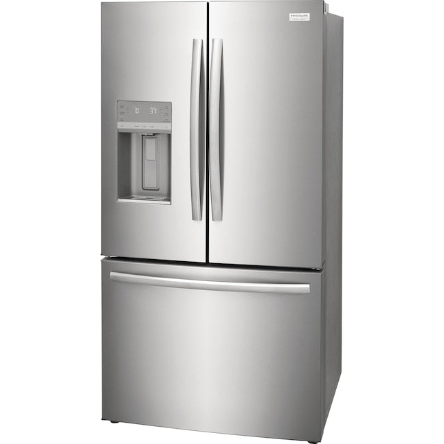 Frigidaire Gallery Standard-Depth 27.8-cu ft 3 -Door French Door Refrigerator with Dual Ice Maker with Water and Ice Dispenser ( Fingerprint Resistant Stainless Steel ) ENERGY STAR Certified