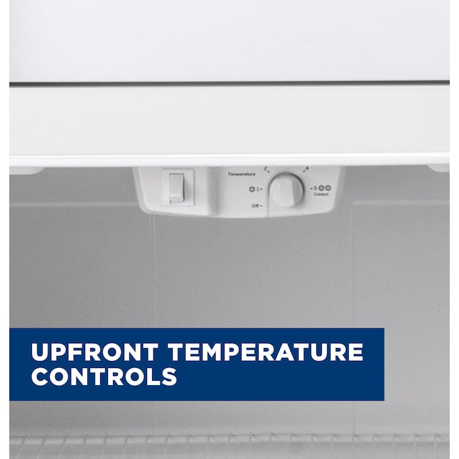 GE Garage-ready 21.9-cu ft Top-Freezer Refrigerator ( White ) Garage Ready