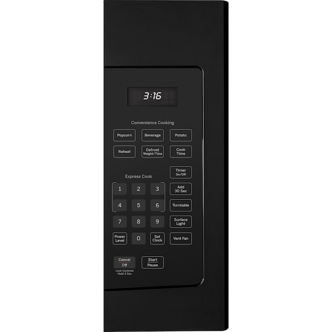 GE 1.6-cu ft 29.9-in Over-the-Range Microwave ( Black )