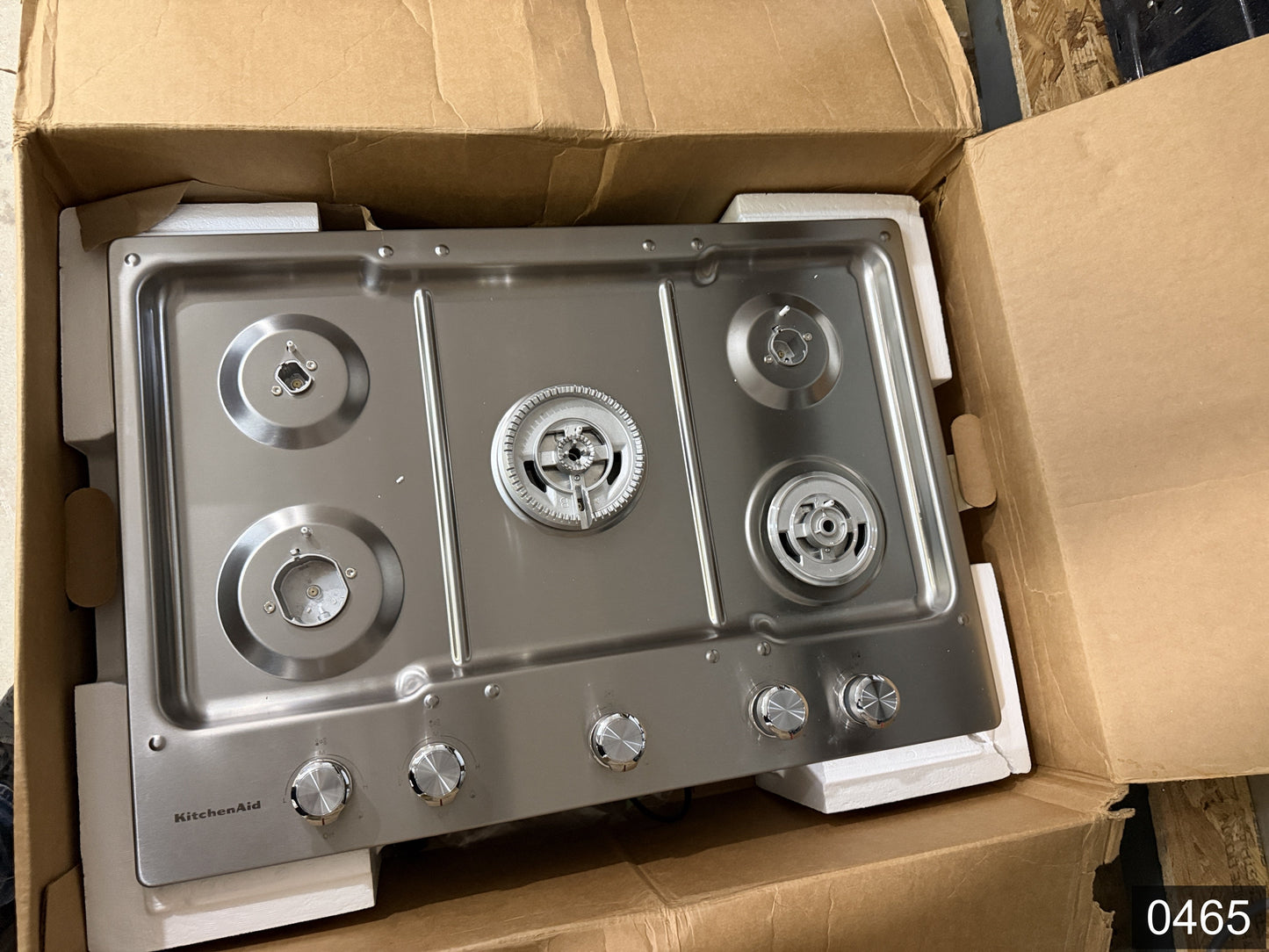 KitchenAid 30-in 5 burners Stainless steel Gas Cooktop (Griddle Included)