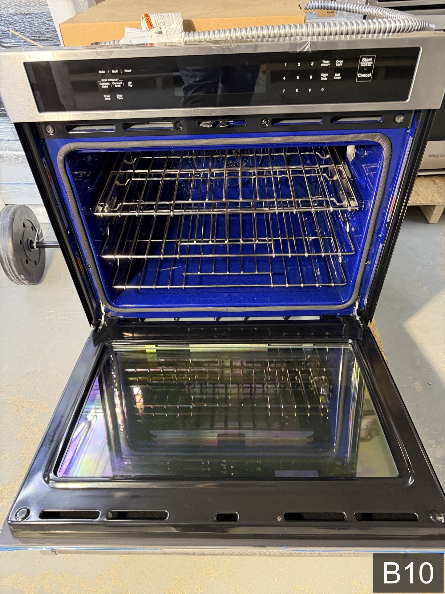 KitchenAid 30 inch Single Electric Wall Oven with Air Fry Single-fan and Self-cleaning ( Stainless Steel )