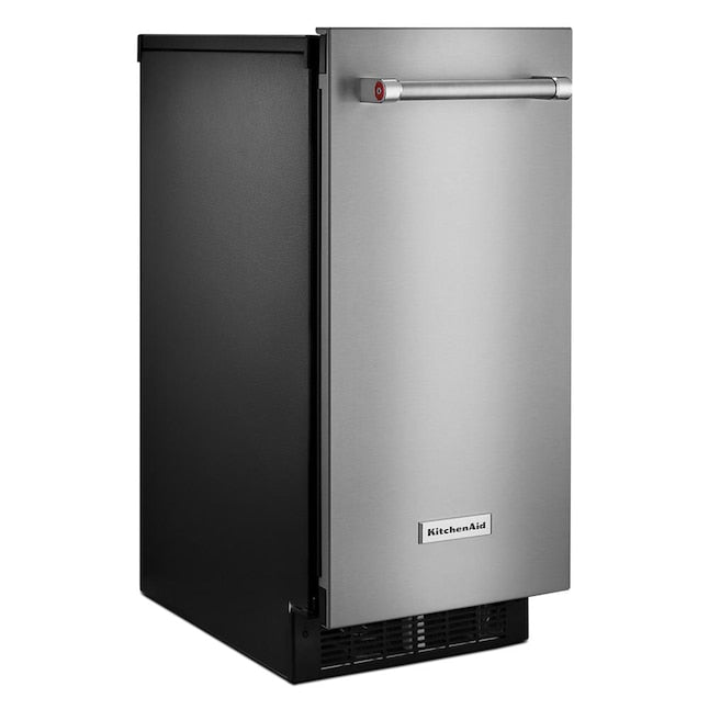 KitchenAid 22.8-lb Ice Per day Cubed Ice Maker ( Stainless Steel with PRINTSHIELD )