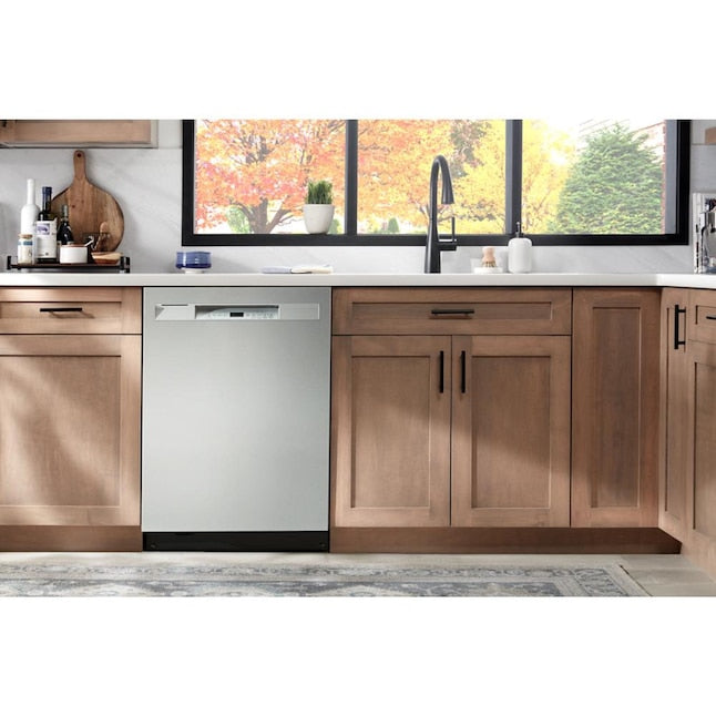 Maytag 24-in Front Control Built-in Dishwasher ( Stainless Steel ) , 50-Decibel Very Quiet Sound Level