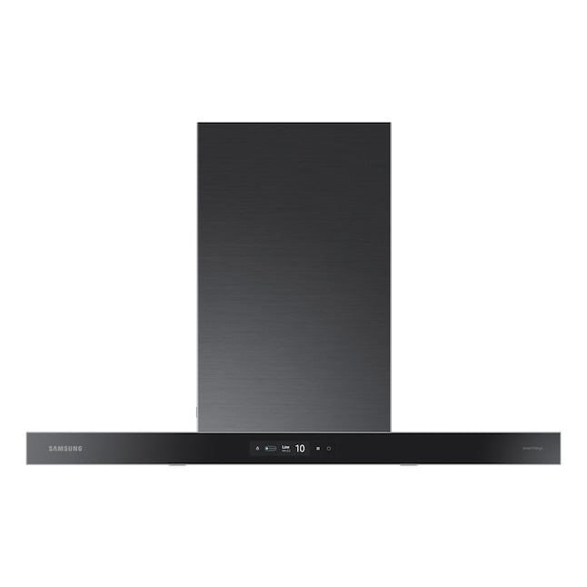 Samsung Bespoke 36 inch Convertible 390-CFM Black Wall-Mounted Range Hood with Charcoal Filter