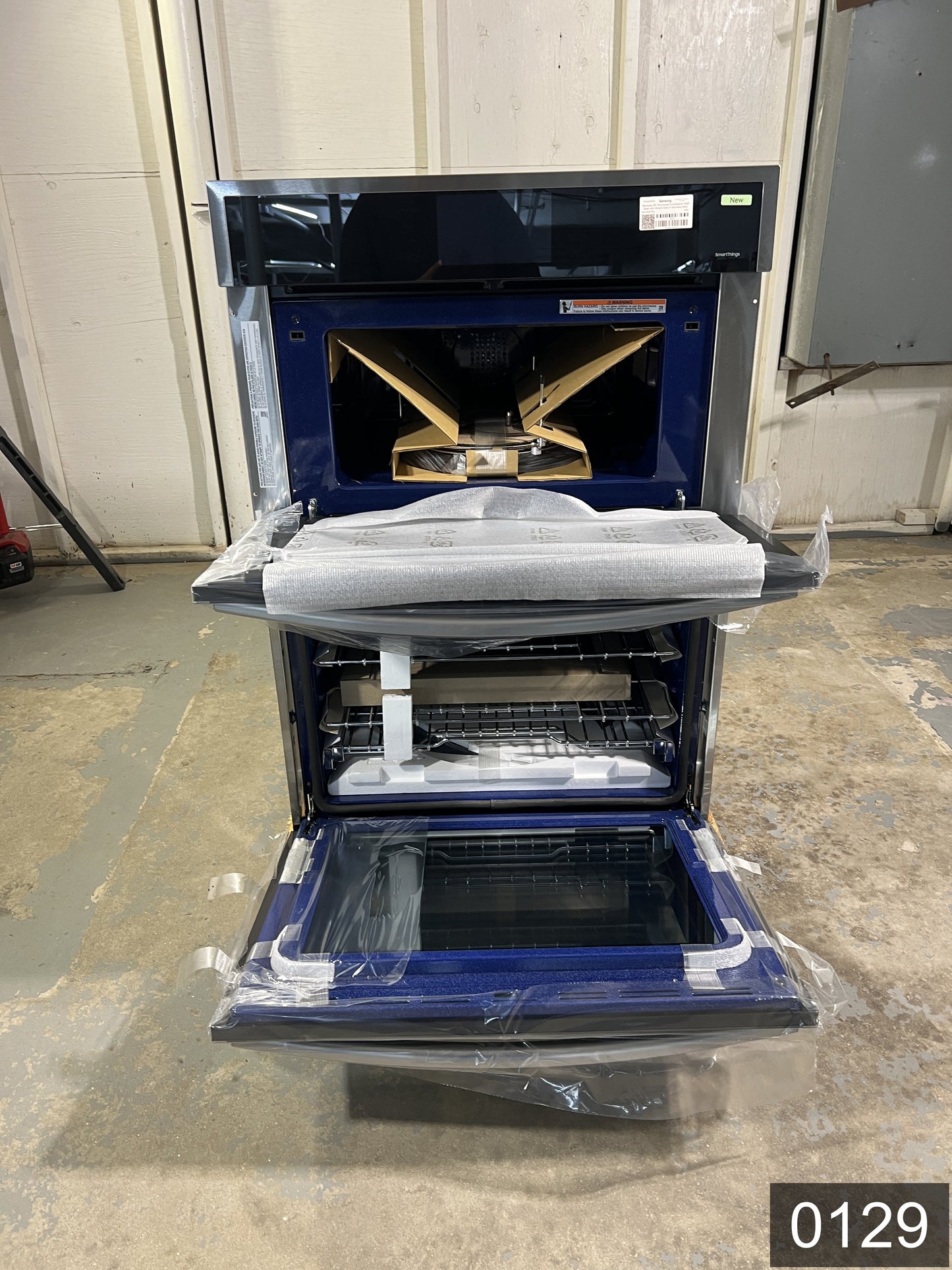 Samsung 30 inch Self + Steam Cleaning Air Fry Smart Compatible Microwave Wall Oven Combo ( Stainless Steel )