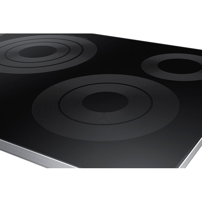 Samsung Premium Plus 36-in 5 burners Smooth Surface (Radiant) Stainless steel Smart Compatible Electric Cooktop