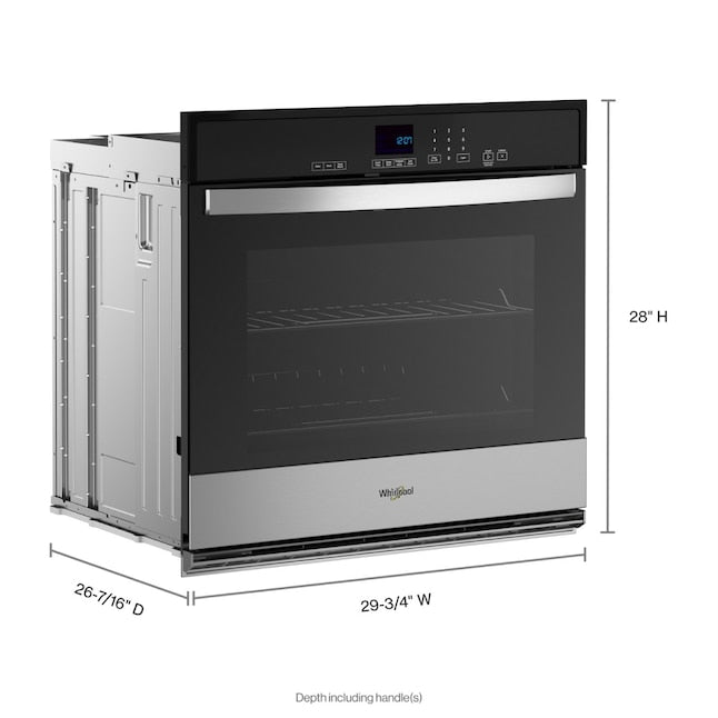 Whirlpool 30 inch Single Electric Wall Oven Self-cleaning ( Stainless Steel )