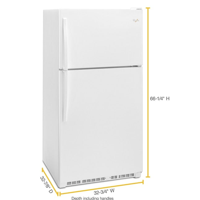 Whirlpool 20.5-cu ft Top-Freezer Refrigerator ( White )