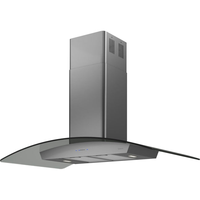 Zephyr 36 inch Convertible 600-CFM Black Stainless Steel Island Range Hood