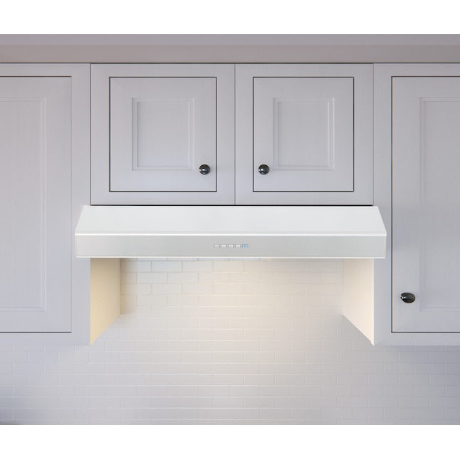 Zephyr 30 inch Convertible 400-CFM White Under Cabinet Range Hood