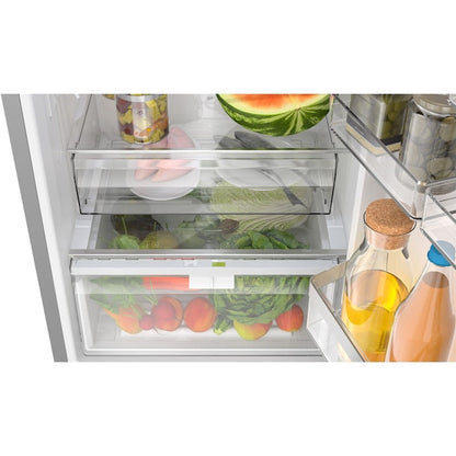 Bosch 800 Series 12.8-cu ft Counter-Depth Built-In Bottom-Freezer Refrigerator with Ice Maker ( Stainless Steel ) ENERGY STAR Certified