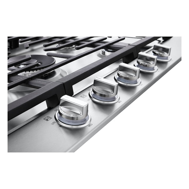 LG 36-in 5 burners Stainless steel Gas Cooktop