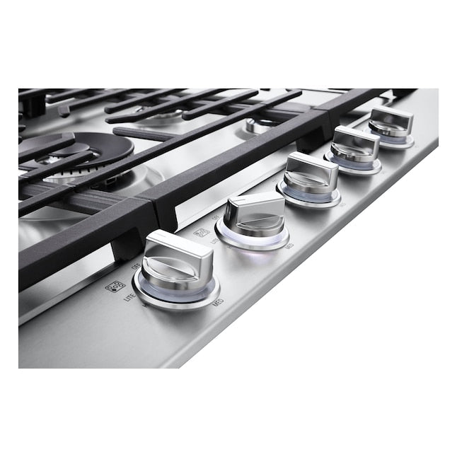 LG 36-in 5 burners Stainless steel Gas Cooktop