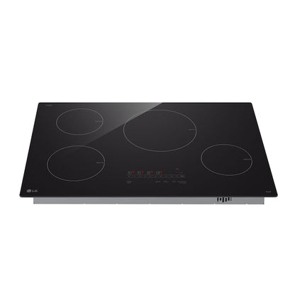 LG 30-in 4 burners Black Smart Compatible Induction Cooktop