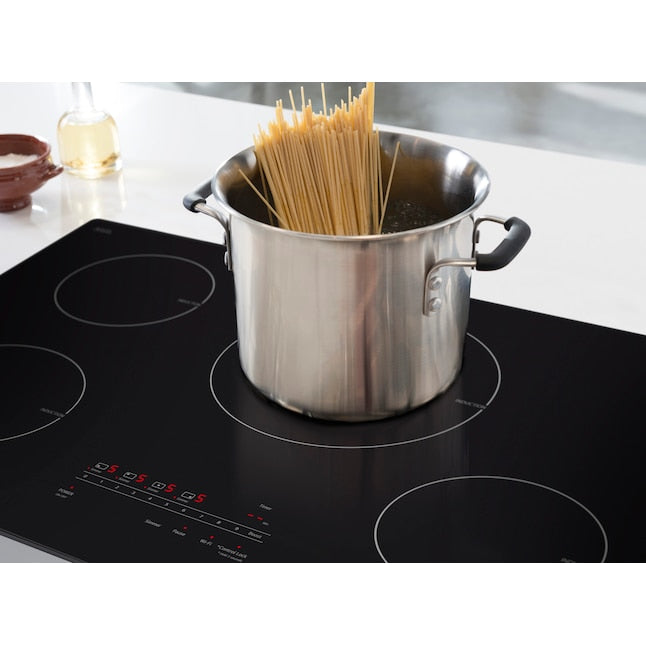 LG 30-in 4 burners Black Smart Compatible Induction Cooktop