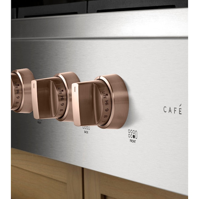 Cafe 36-in 6 burners Stainless steel Gas Cooktop
