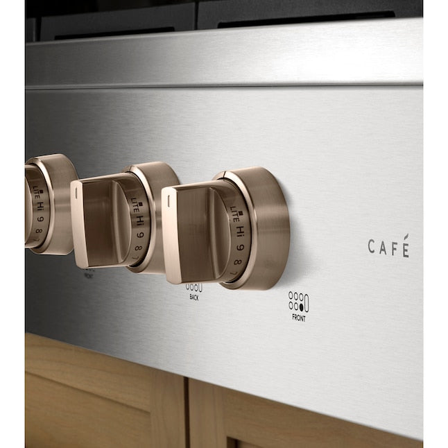 Cafe 36-in 6 burners Stainless steel Gas Cooktop