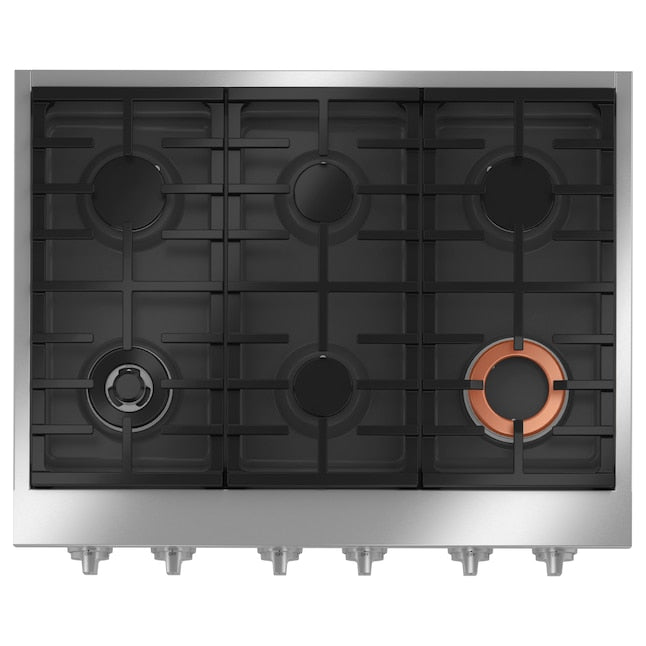 Cafe 36-in 6 burners Stainless steel Gas Cooktop