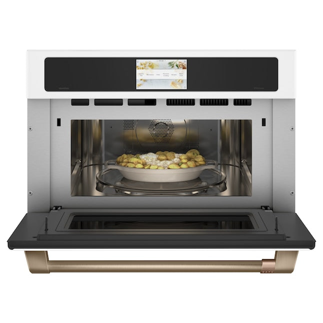 Cafe Advantium 1.7-cu ft 950 -Watt 29.75-in Built-In Microwave ( Matte White )