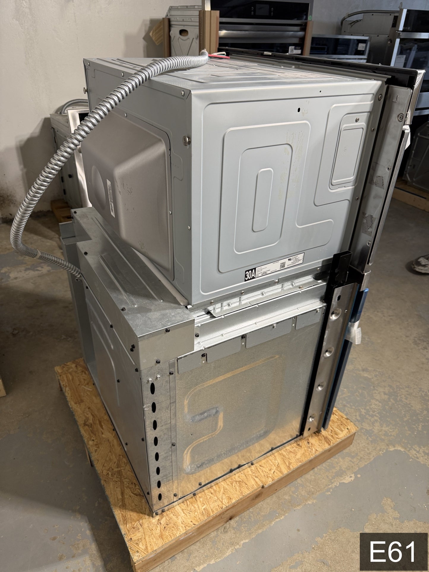 Cafe 30 inch Self + Steam Cleaning Microwave Wall Oven Combo ( Stainless Steel )