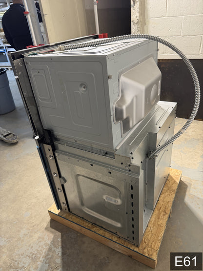 Cafe 30 inch Self + Steam Cleaning Microwave Wall Oven Combo ( Stainless Steel )