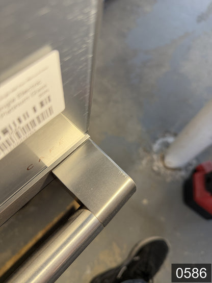 Cafe Modern Glass 30 inch Smart Compatible Single Electric Wall Oven with Air Fry True Convection and Self + Steam Cleaning ( Platinum Glass )