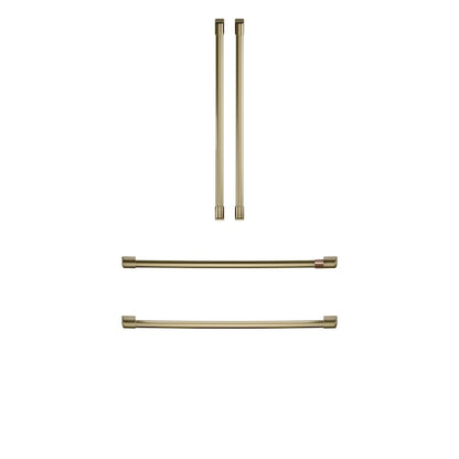 Cafe 4-door French Door Refrigerator 4 Piece Handle Kit- Brushed Brass