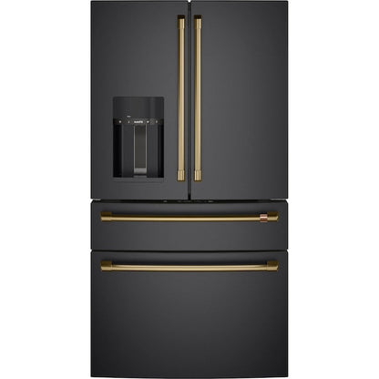 Cafe 4-door French Door Refrigerator 4 Piece Handle Kit- Brushed Brass