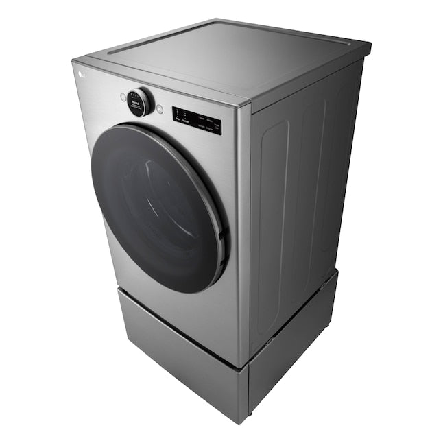 LG TurboSteam 7.4-cu ft Stackable Steam Cycle Vented Electric Dryer ( Graphite Steel ) Energy Star Certified