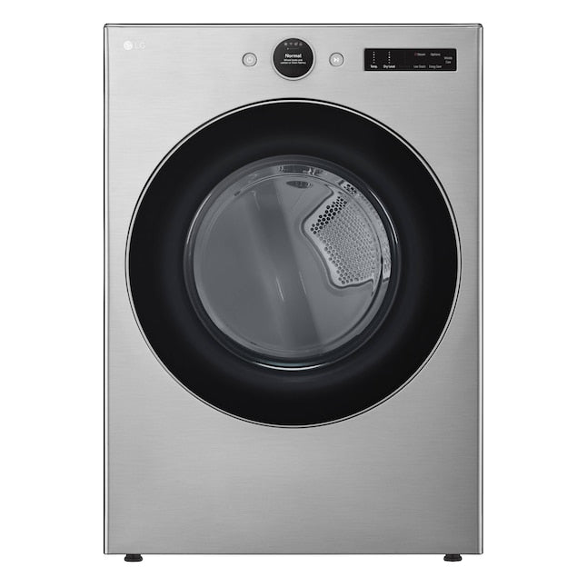 LG TurboSteam 7.4-cu ft Stackable Steam Cycle Vented Electric Dryer ( Graphite Steel ) Energy Star Certified