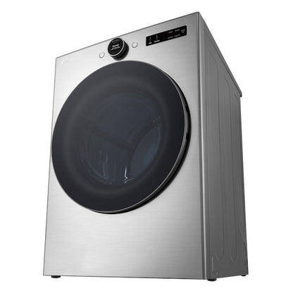 LG TurboSteam 7.4-cu ft Stackable Steam Cycle Vented Electric Dryer ( Graphite Steel ) Energy Star Certified