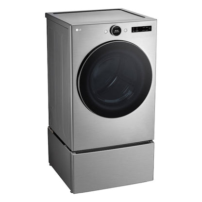 LG TurboSteam 7.4-cu ft Stackable Steam Cycle Vented Electric Dryer ( Graphite Steel ) Energy Star Certified