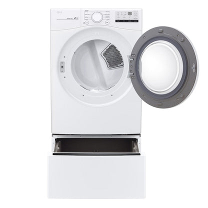 LG 7.4-cu ft Stackable Vented Gas Dryer ( White ) Energy Star Certified