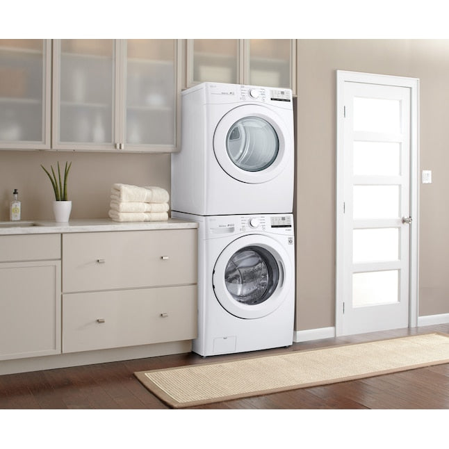 LG 7.4-cu ft Stackable Vented Gas Dryer ( White ) Energy Star Certified