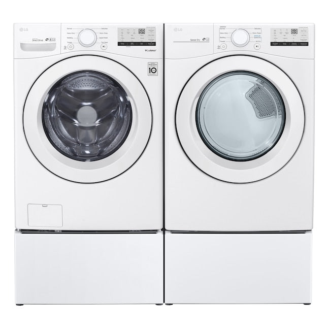 LG 7.4-cu ft Stackable Vented Gas Dryer ( White ) Energy Star Certified