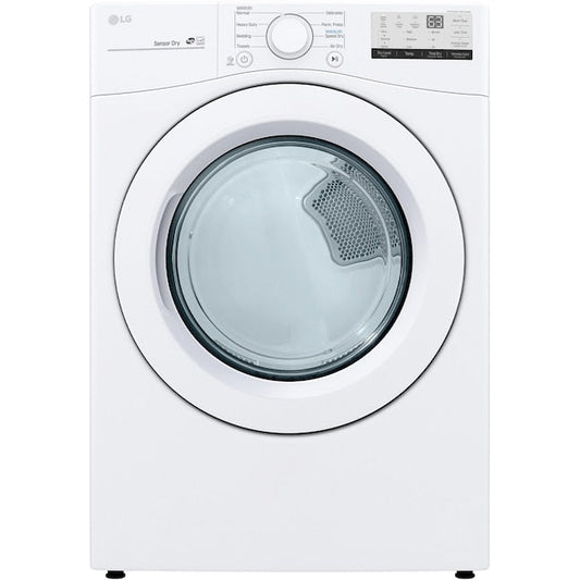 LG 7.4-cu ft Stackable Vented Gas Dryer ( White ) Energy Star Certified