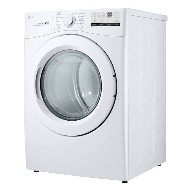 LG 7.4-cu ft Stackable Vented Gas Dryer ( White ) Energy Star Certified