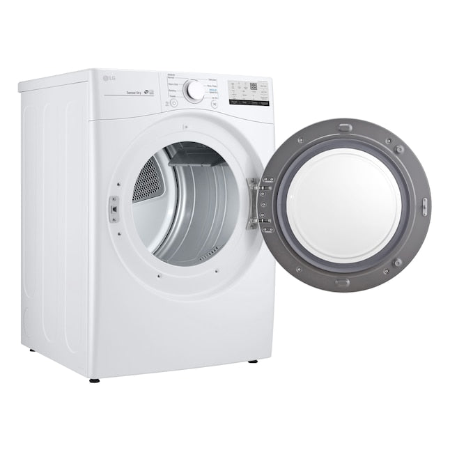 LG 7.4-cu ft Stackable Vented Gas Dryer ( White ) Energy Star Certified