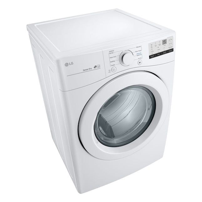 LG 7.4-cu ft Stackable Vented Gas Dryer ( White ) Energy Star Certified