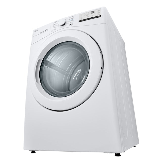 LG 7.4-cu ft Stackable Vented Gas Dryer ( White ) Energy Star Certified