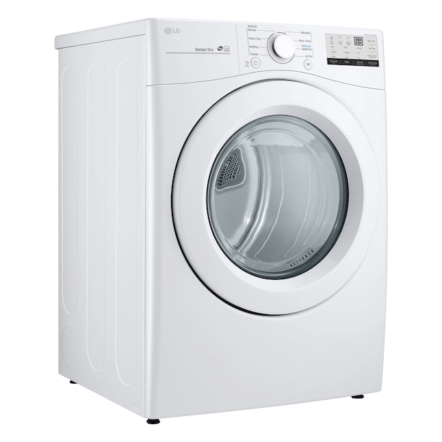 LG 7.4-cu ft Stackable Vented Gas Dryer ( White ) Energy Star Certified